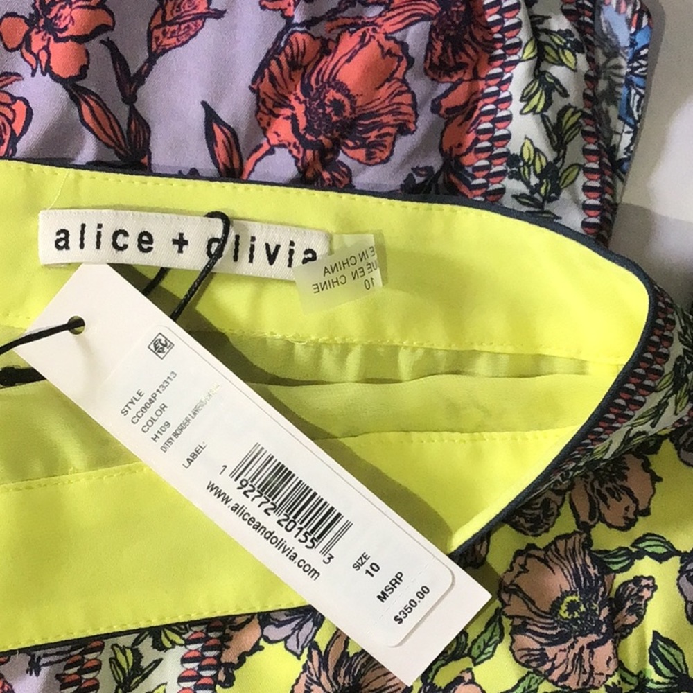 Alice + Olivia Athena Floral Midi Skirt with Sexy Side Slits - Picture 13 of 16